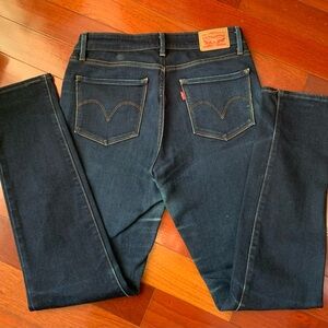 LEVIS STRAUSS Classic Denim Skinny Jeans - Dark Blue